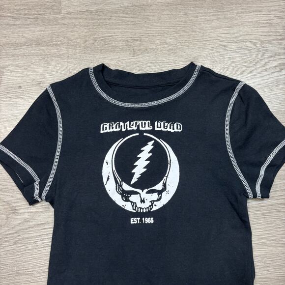Grateful Dead Steal Your Face Y2K Baby Tee Women's Small - Picture 2 of 7